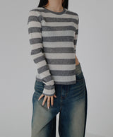 ウエストオープンニット / Waist open knit (4color)