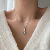 シンプルハートコインユニークネックレス/sehi Simple Heart Coin Unique Necklace