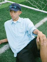 DAKYAM 2023 A/W フットボールパターンサッカールーズクールドライスポーツシャツ