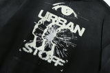 Vintage Oil Washed Hoodie (Black)