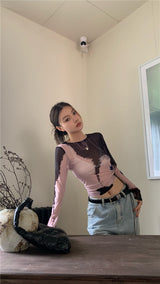 anti-sun see-through top