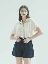 リネンショート / W1013 LINEN SHORT_NAVY