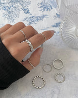 [8セット] デイリーチェーンレイヤードリングセット / [8 set] Daily Chain Layered Ring Set