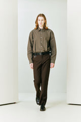 Double Vent Shirt brown (6683680342134)
