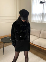 [MADE] Pairing mink fur tteokbokki quilted jacket