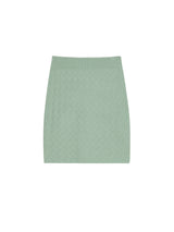 WEAVING PATTERN MINI SKIRT MINT (6586545471606)