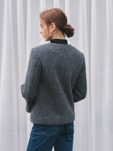 HAIRY WOOL MUFFLER COAT_CHARCOAL (6638382153846)