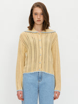 Scotch sailor knit cardigan - Cocoa mocha (6699408326774)