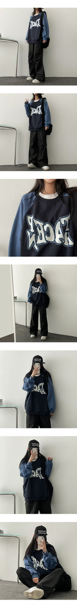 [Set-up possible!] [Jogger, wide] リザニーピンタックバンディングワイドパンツ