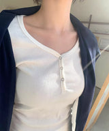 サムシングディープラインTシャツ