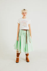 ケーキクロップTシャツ / DIMANCHE CAKE CROP T-SHIRT