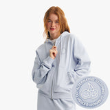 ドゥードゥルチェリーサークルロゴフーディージップアップ／DOODLE CHERRY CIRCLE LOGO  HOODIE ZIP UP [SKY]