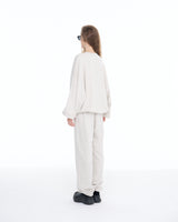 [IBC22UPT06OT]刺繍ロゴジョガーパンツ/[IBC22UPT06OT] EMBROIDERY LOGO JOGGER PANTS - OATMEAL
