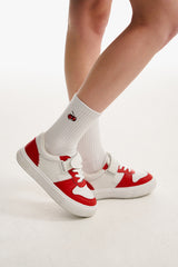 チェリーロゴスタンダードソックス／CHERRY LOGO STANDARD SOCKS [WHITE]