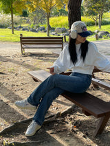 Basic side line point denim