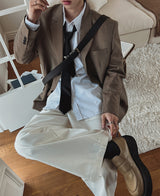 セレーナチェックブレザー / Selena check blazer (1 color)