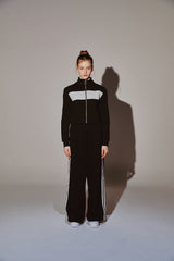 Lace 7 Track Top Black