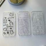 White - DDong Gangazi Phone Case 