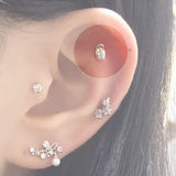 パープルライキーピアス / [Styling] Purple Liky Piercing Set (5 set)