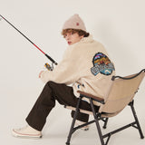グラフィックフリースジャケット/GRAPHIC FLEECE JACKET IVORY (6698688479350)