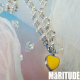 イェローハートネックレス / YELLOW HEART NECKLACE / STACY C 착용