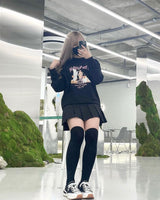 バタフライキャットスウェットシャツ/VENHIT Butterfly Cat SWEATSHIRT_B1