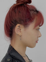 サージカルスチールサーキュラーコーンリングピアス/Surgical steel circular cone ring earring