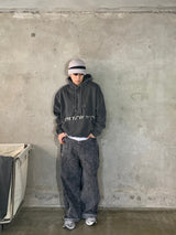 Puckering jeans (2color)