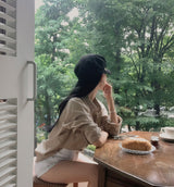 パリピンタックルーズフィットシャツ