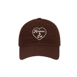 HEART BALL CAP_BROWN