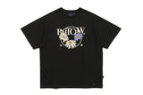 ラウンドフラワーTシャツ/ROUND FLOWER TEE SHIRT_BLACK