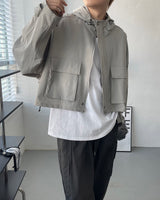 モノクロップフードジャンパー / CR Mono Cropp Hood Jumper (3 colors)