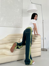 ネオンラインデニムパンツ/neon line denim pants