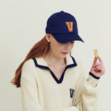 V-point logo ball cap (6687362220150)