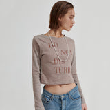 DNDB Long sleeve T-shirt [Melange Brown] (6679682285686)