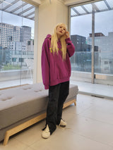 VENTIQUE Toenail embroidery fleece hood 4color (6636692897910)
