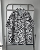 SI オーバーサイズフィットゼブラ半袖シャツ / SI Oversized Fit Zebra Short-Sleeved Shirt (3XL)