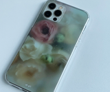 エモーショナルフラワーシルエットカラーローズフォーンハードケース / Emotional flower silhouette color rose phone hard case