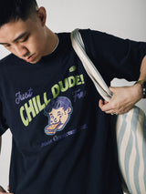 DAKYAM 2023 S/S Let's Chill Dude Retro Sandwich Kids Head T-Shirt
