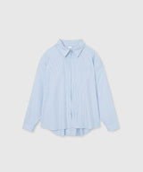 STRIPE ZIP-UP SHIRT_Blue