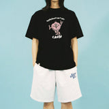 SELLER LOGO SWEAT SHORTS GREY(CV2CMUPA01A) (6691124019318)