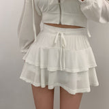 [Bellide made] skirt + hooded zip-up set