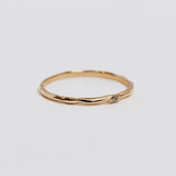 14K gold cognac diamond rough ring (6679707549814)