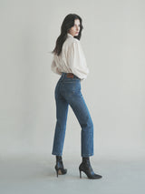 ストレートデニムパンツ / W1004 STRAIGHT DENIM PANTS_DEEP BLUE