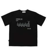 グロリアスラインT シャツ ブラック