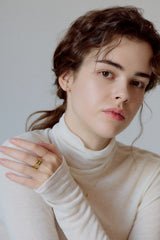 [14K] line ring (1mm)