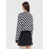 Black Checkers Cardigan (6623652708470)