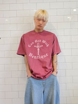 VENTIQUE Pigment Jesus Short Sleeve Tee 3color