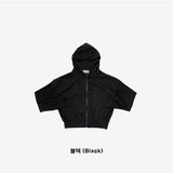 Rant see-through linen zip-up