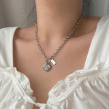 レタリングハートウェイネックレス/jhi Lettering Heart Two Way Necklace